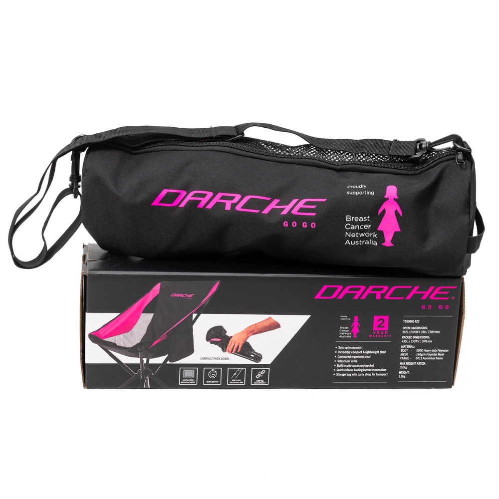 Darche Go Go Chair Pink - Breast Cancer Network Australia